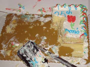 Photo of cake almost gone